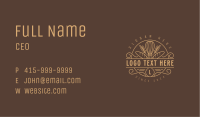 Bread Bakeshop Catering Business Card Image Preview