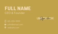 Stylish Signature Overlap Business Card Design