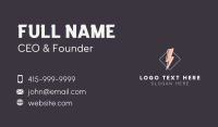 Energy Lightning Electricity Business Card