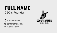 Musical Instrument Notes Business Card