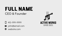 Music App Business Card example 1