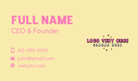 Girly Bubby Brand Business Card