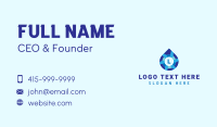 Water Sanitation Liquid  Business Card Design