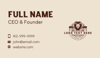 Shield Lion Crest Business Card