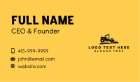 Construction Road Roller Heavy Equipment Business Card