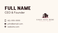 Chair Lamp Furniture Business Card