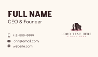 Chair Lamp Furniture Business Card Design