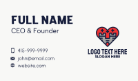 Castle Heart Business Card Design