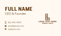 Letter L Dice Casino Business Card