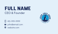 Spray Bottle Sanitation Business Card