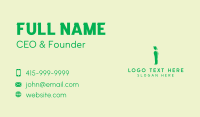 Liquid Soda Letter I Business Card