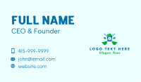 Natural Sanitation Cleaning Letter Business Card