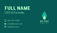 Natural Leaf Droplet Business Card