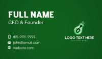 Green Avocado Fruit Business Card