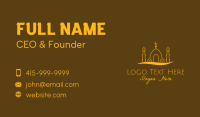 Golden Mosque Outline Business Card