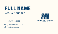 Wave Pool Resort Business Card