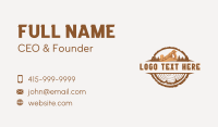 Wood Planer Carpenter Tool Business Card