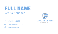 Creative Business Letter F Business Card