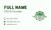 Backhoe Machinery Excavation Business Card