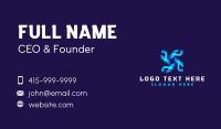 HVAC Tech Propeller Business Card Design