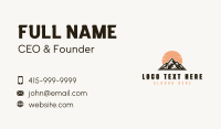 Mountain Outdoor Adventure Business Card Design