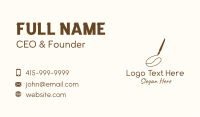 Coffee Bean Drawing Business Card