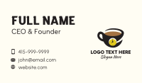 Coffee Clock Mug  Business Card