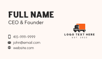 Trailer Truck Business Card example 1