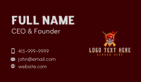 Military Gun Skull Business Card