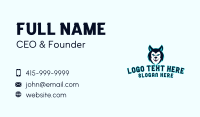 Gaming Wild Wolf Business Card Design