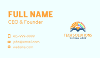 Sunrise Book Rainbow Business Card