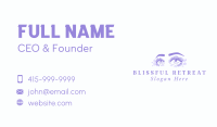 Purple Eyes Makeup  Business Card