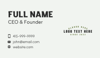 Weaponry Business Card example 1