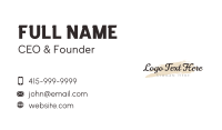 Accessory Boutique Apparel  Business Card