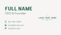 Simple Flower Business Business Card