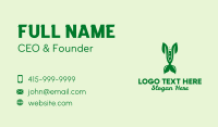 Leaf Organic Chemistry  Business Card Design