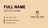 Husky Dog Grooming Business Card