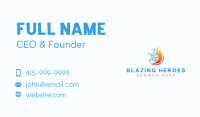 Cooling Fire Ice Business Card Image Preview