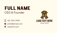 Colorful Gladiator Helmet  Business Card