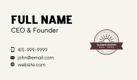 Classic Western Badge Business Card