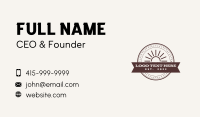Classic Western Badge Business Card Design