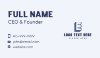 Generic 3D Letter E Business Card