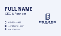 Generic 3D Letter E Business Card Design