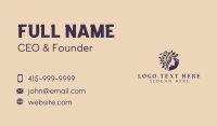 Yoga Woman Tree Business Card Design