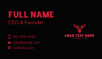 Gradient Bull Head Business Card