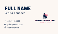 Dog Care Superhero Business Card Image Preview