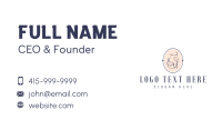 Floral Woman Body Business Card