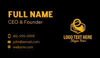 Gold Trumpet Silhouette Business Card