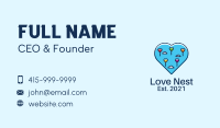 Heart Flying Balloon Business Card Image Preview