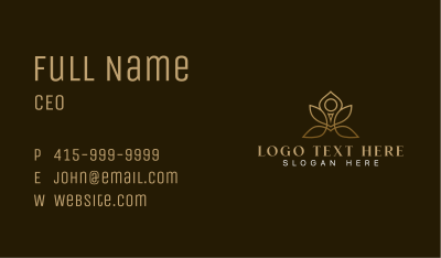 Yoga Lotus Spa Business Card